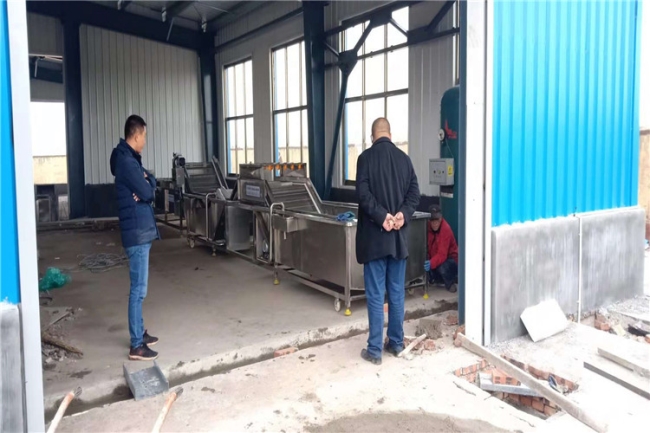 丹參清洗烘干安裝調(diào)試完成